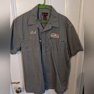 Men's XL graphic button down